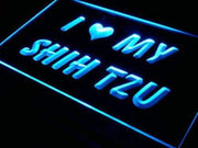 I Love My Shih Tzu LED Light Sign - LED Gift Works
