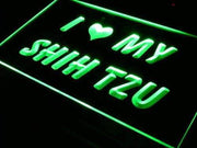 I Love My Shih Tzu LED Light Sign - LED Gift Works