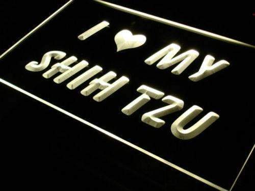 I Love My Shih Tzu LED Light Sign - LED Gift Works