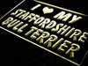 I Love My Staffordshire Bull Terrier LED Light Sign - Way Up Gifts