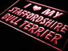 I Love My Staffordshire Bull Terrier LED Light Sign - Way Up Gifts