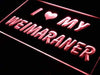 I Love My Weimaraner LED Light Sign - Way Up Gifts