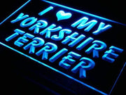 I Love My Yorkshire Terrier LED Light Sign - LED Gift Works