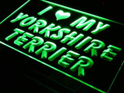 I Love My Yorkshire Terrier LED Light Sign - LED Gift Works