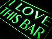 I Love This Bar LED Light Sign - LED Gift Works