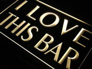 I Love This Bar LED Light Sign - LED Gift Works