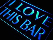 I Love This Bar LED Light Sign - LED Gift Works