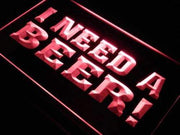 I Need a Beer LED Light Sign - LED Gift Works
