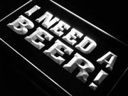 I Need a Beer LED Light Sign - LED Gift Works