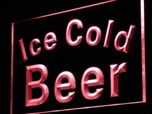 Ice Cold Beer LED Light Sign - Way Up Gifts