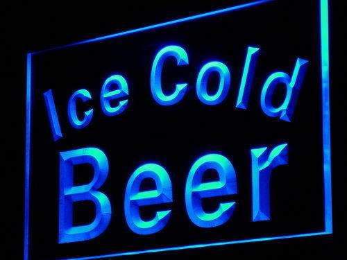 Ice Cold Beer LED Light Sign - Way Up Gifts