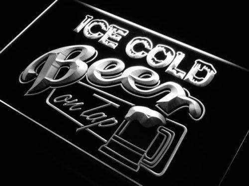 Ice Cold Beer on Tap LED Light Sign - LED Gift Works