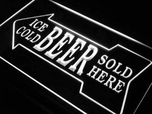 Ice Cold Beer Sold Here LED Light Sign - Way Up Gifts