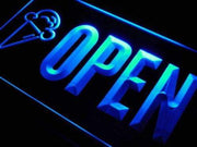 Ice Cream Cones Open LED Light Sign - LED Gift Works