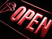 Ice Cream Cones Open LED Light Sign - LED Gift Works