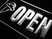 Ice Cream Cones Open LED Light Sign - LED Gift Works