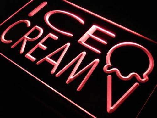 Ice Cream LED Light Sign - LED Gift Works