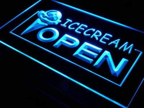 Ice Cream Open LED Light Sign - LED Gift Works