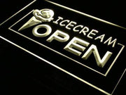 Ice Cream Open LED Light Sign - LED Gift Works