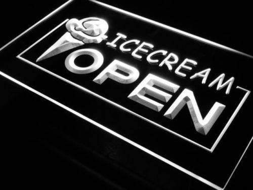 Ice Cream Open LED Light Sign - LED Gift Works