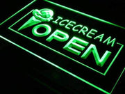 Ice Cream Open LED Light Sign - LED Gift Works