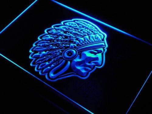 Indian Chief LED Light Sign - Way Up Gifts