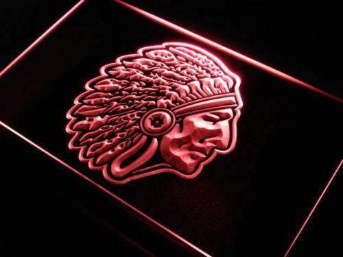 Indian Chief LED Light Sign - Way Up Gifts