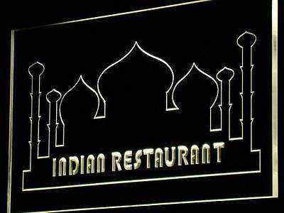 Indian Restaurant LED Light Sign - Way Up Gifts