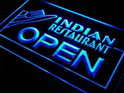 Indian Restaurant Open LED Light Sign - LED Gift Works