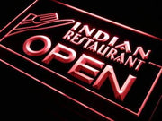 Indian Restaurant Open LED Light Sign - LED Gift Works