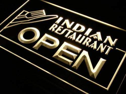 Indian Restaurant Open LED Light Sign - Way Up Gifts