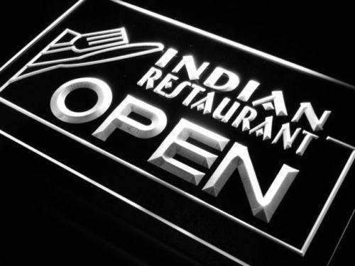 Indian Restaurant Open LED Light Sign - LED Gift Works