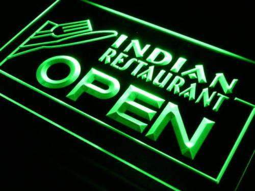 Indian Restaurant Open LED Light Sign - LED Gift Works