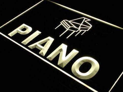 Instruments Store Piano LED Light Sign - LED Gift Works
