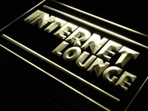 Internet Lounge LED Light Sign - LED Gift Works