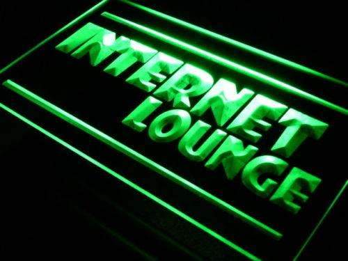 Internet Lounge LED Light Sign - LED Gift Works