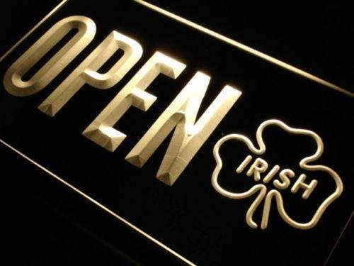Irish Pub Open LED Light Sign - LED Gift Works