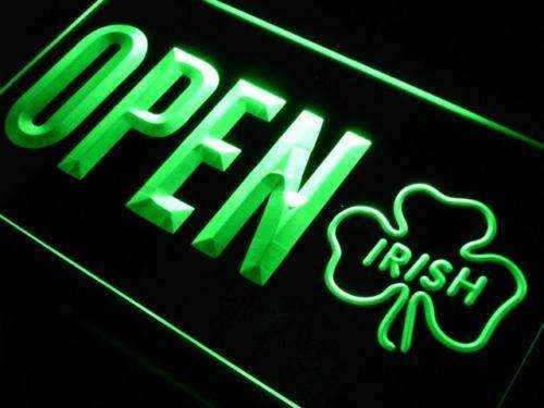 Irish Pub Open LED Light Sign - LED Gift Works