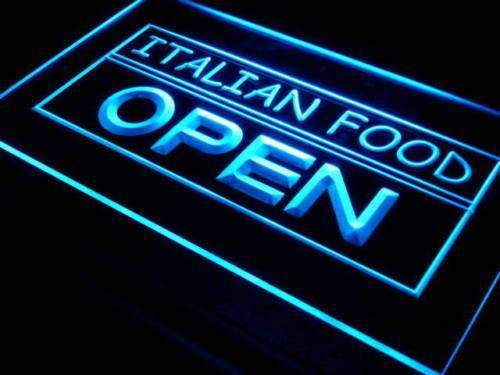 Italian Food Open LED Light Sign - LED Gift Works