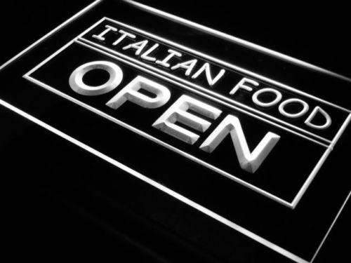 Italian Food Open LED Light Sign - LED Gift Works