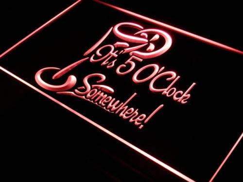 Its Five O Clock Somewhere LED Light Sign - Way Up Gifts