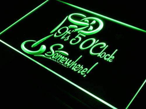 Its Five O Clock Somewhere LED Light Sign - Way Up Gifts