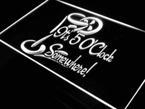 Its Five O Clock Somewhere LED Light Sign - Way Up Gifts
