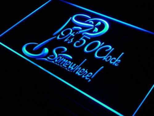 Its Five O Clock Somewhere LED Light Sign - Way Up Gifts