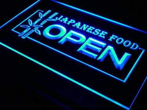 Japanese Food Restaurant Open LED Light Sign - Way Up Gifts