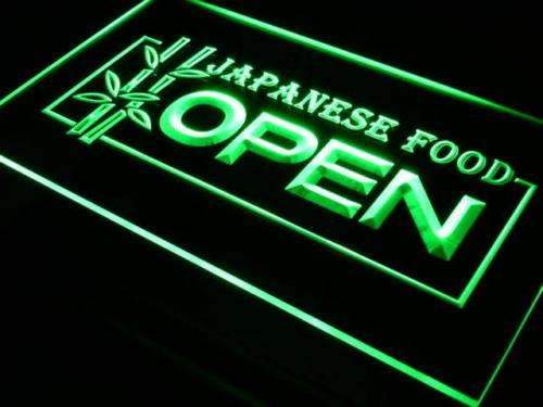 Japanese Food Restaurant Open LED Light Sign - Way Up Gifts
