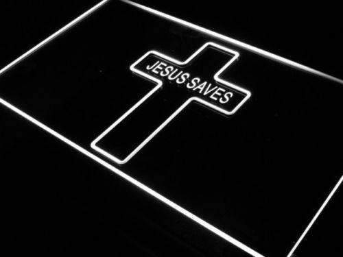 Jesus Saves LED Light Sign - Way Up Gifts