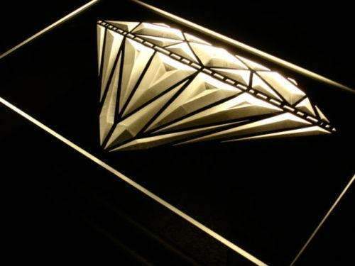 Jewelry Shop Diamonds Lure LED Light Sign - Way Up Gifts