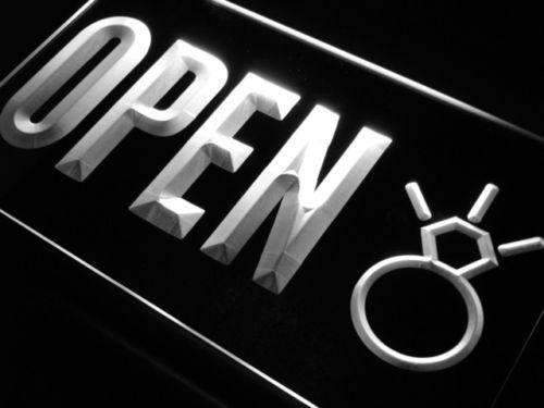 Jewelry Shop Open LED Light Sign - Way Up Gifts