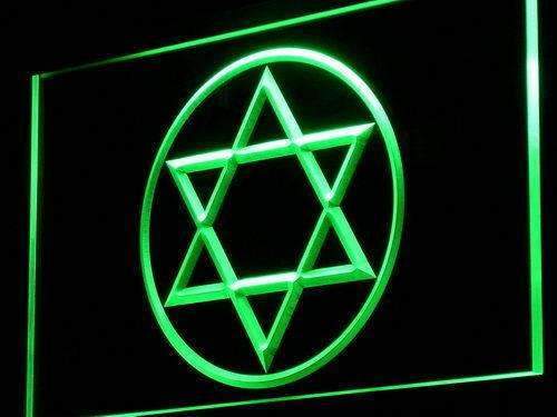 Jewish Star of David LED Light Sign - Way Up Gifts